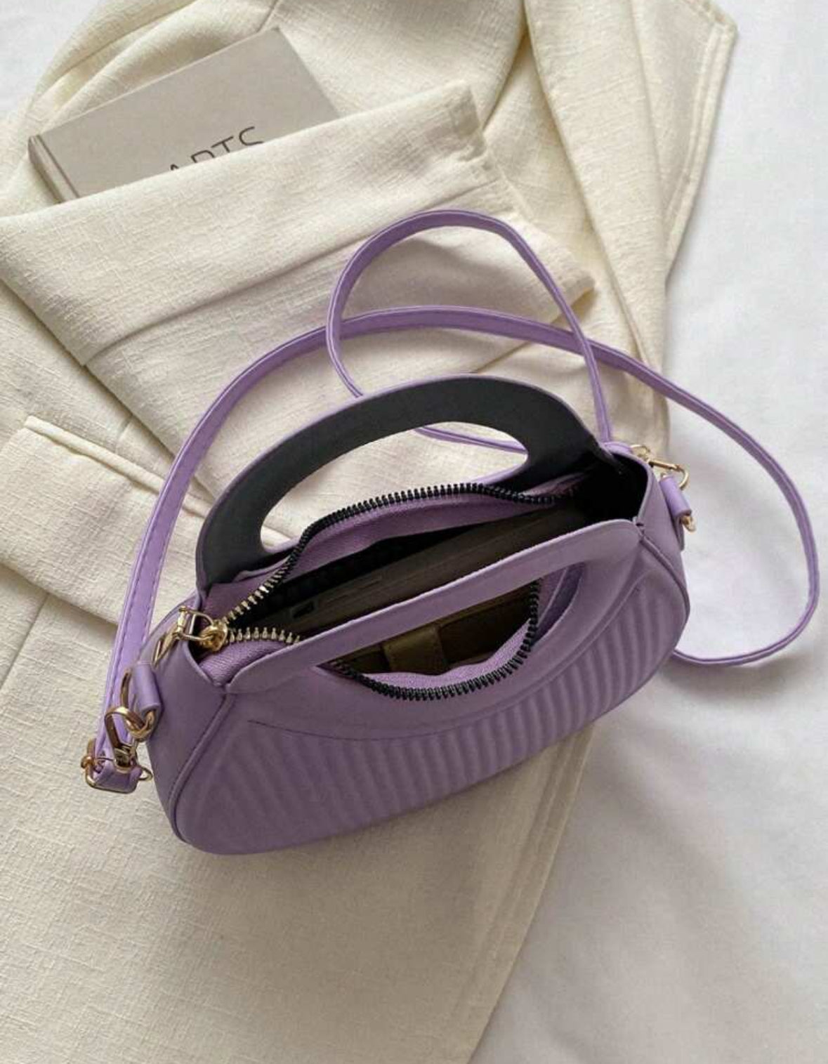 Moonshaped crossbody bag