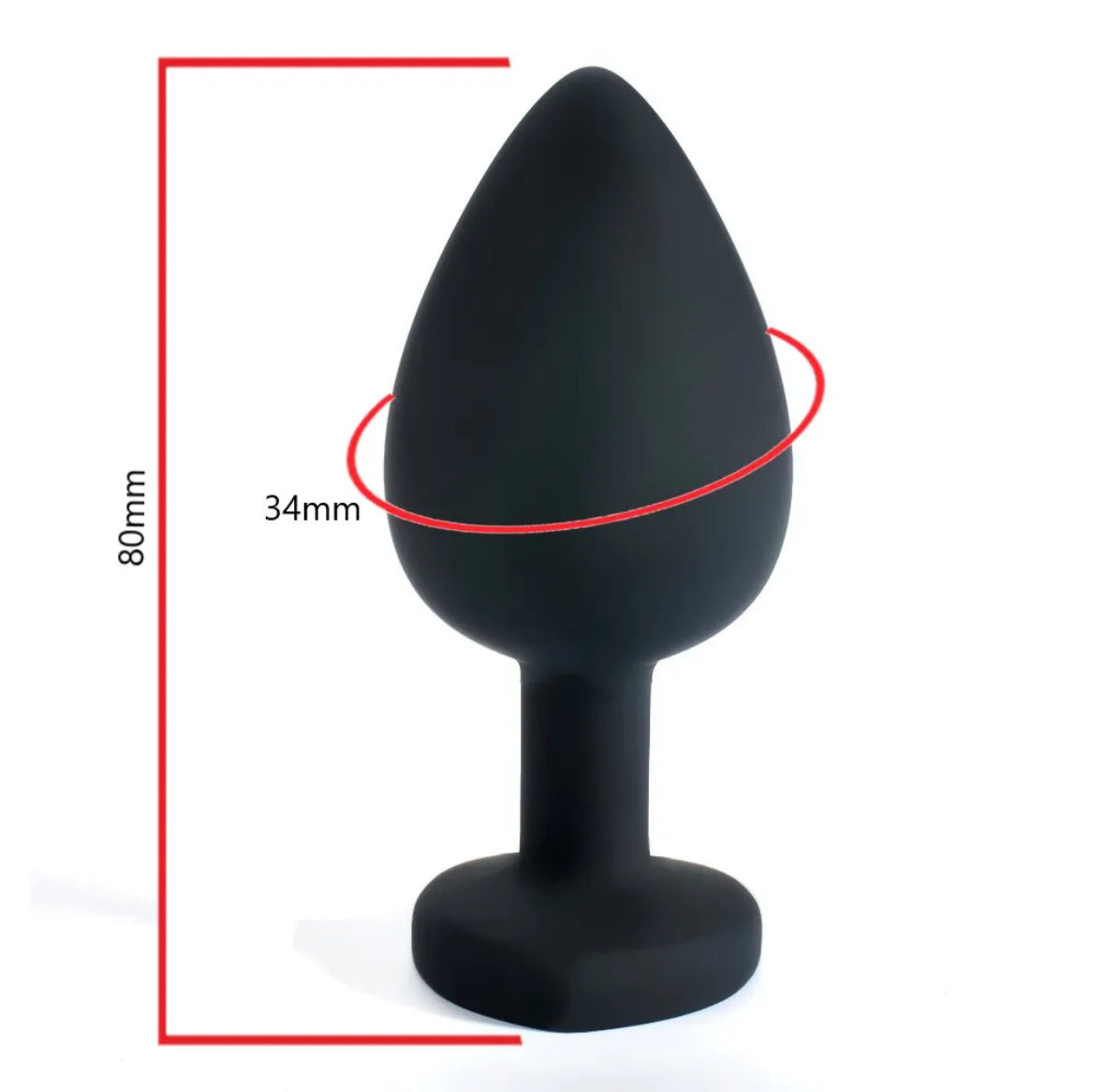 Silicone anal plug - medium