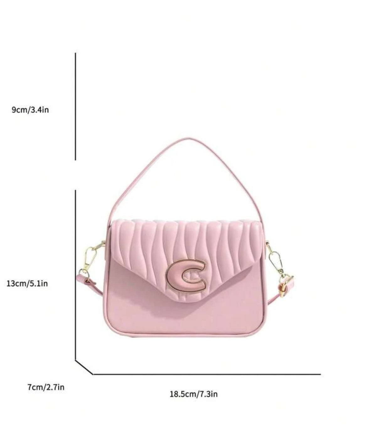 C crossbody bag - pink